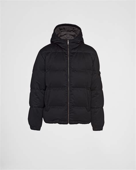 prada black puffer jacket|prada cashmere puffer jacket.